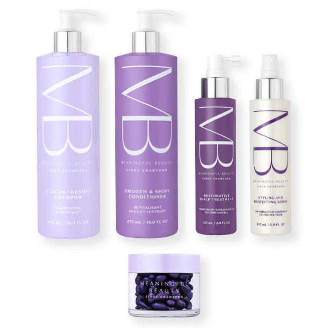 5-Piece Full Size Deluxe Age-Proof Haircare System with Wrinkle Smoothing Capsules