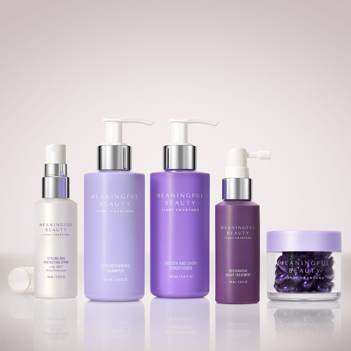 5-Piece Deluxe Age-Proof Haircare System with Wrinkle Smoothing Capsules