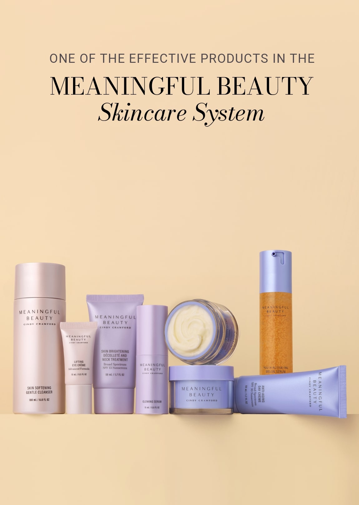Meaningful Beauty Crème De Sérum – 1oz Full Size – Hyaluronic Acid – Day & Night Treatment – USA Made