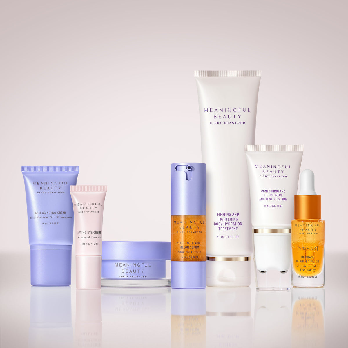 7-Piece Deluxe Head-to-Toe Anti-Aging System with Vitamin C Bi-Phase Brightening Oil