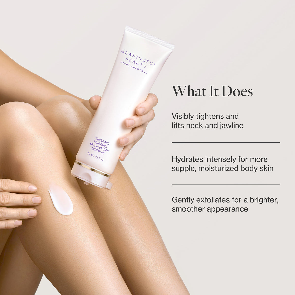 Infographic listing the key benefits of 3-Piece Essentials Bodycare System