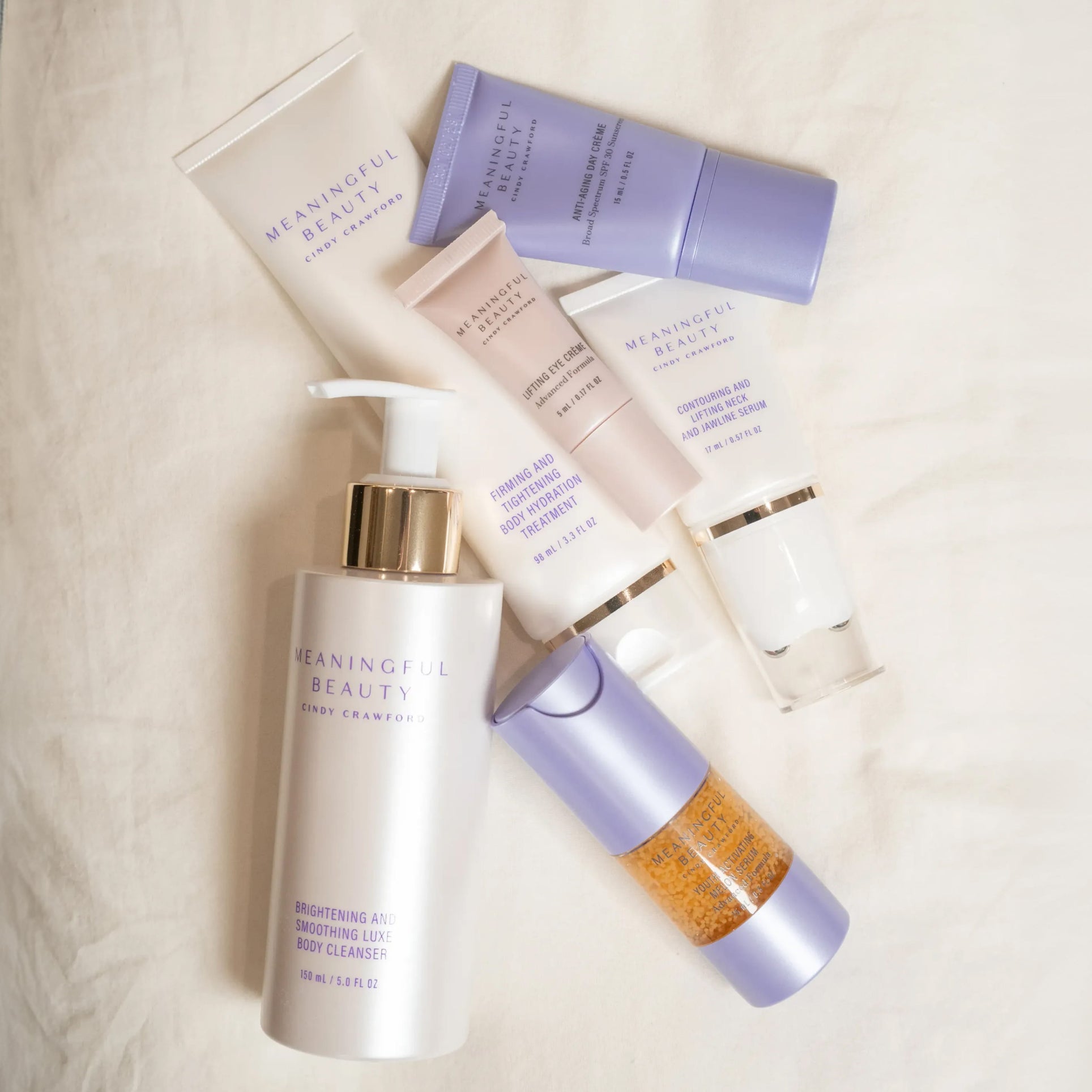 Lifestyle photo of 6-Piece Deluxe Face & Bodycare System in use