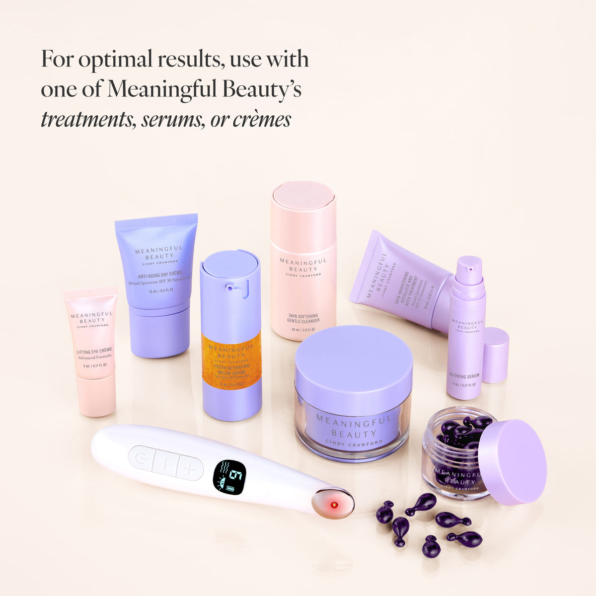 Infographic noting special usage considerations for Skin Renewing Facial Tool