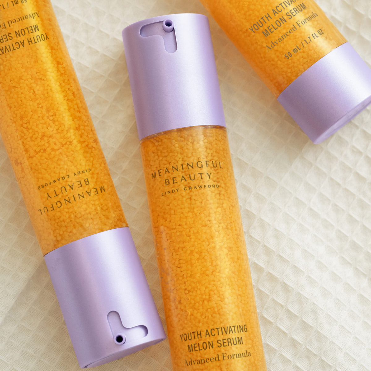 Lifestyle photo of Youth Activating Melon Serum in use